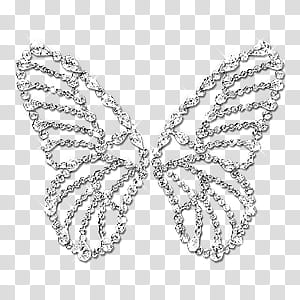 silver butterfly illustration transparent background PNG clipart