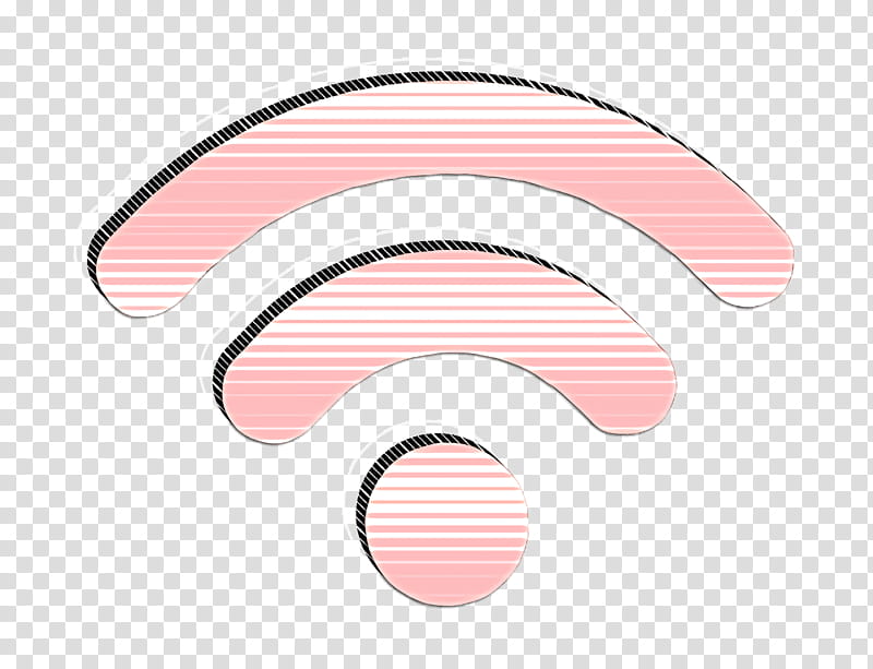 WI FI icon Wifi icon computer icon, Pink, Text, Nose, Mouth, Circle, Material Property, Logo transparent background PNG clipart