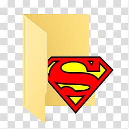 Superhero Icons For Windows , Superman Folder transparent background PNG clipart