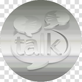 Aluminium Icon Set, Google Talk Aluminium, white background with talk text overlay transparent background PNG clipart