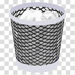 Trash Ios Icon Flat Colors Trash Mirror Black And Grey Mesh Trash Can Illustration Transparent Background Png Clipart Hiclipart