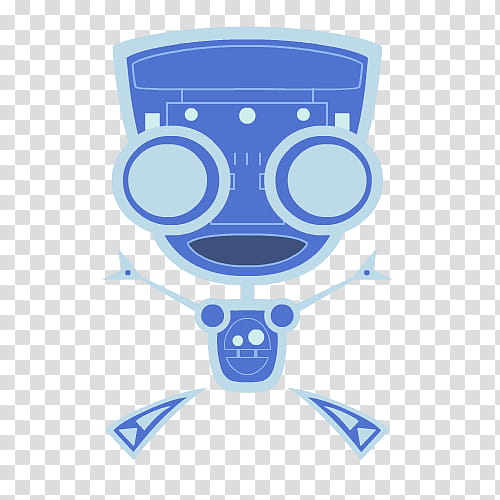 spinning gir, blue robot illustration transparent background PNG clipart