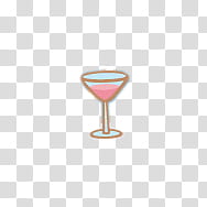 Cute Christmas xp, brown martini glass transparent background PNG clipart