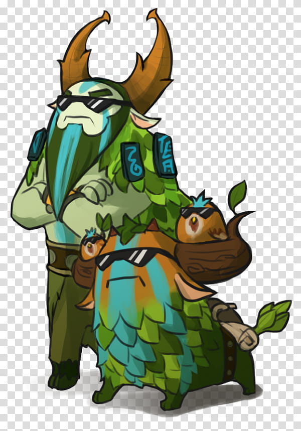 Dota  Cybormatt and his trusty courier Shagbark, Natures Prophet of Dota  transparent background PNG clipart