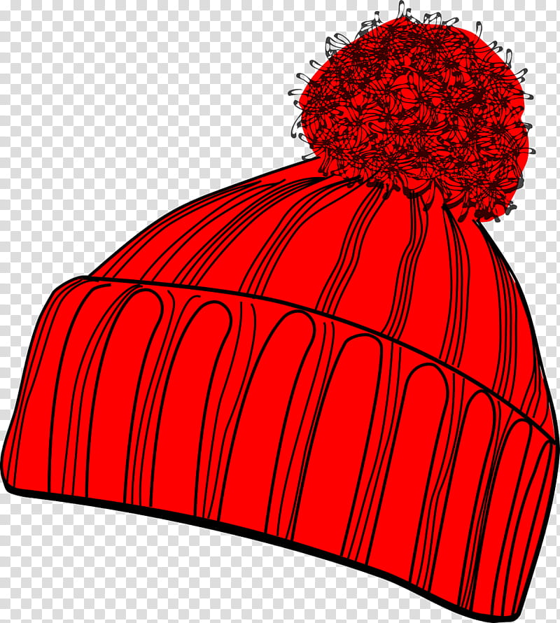 red clothing cap beanie headgear, Knit Cap transparent background PNG clipart