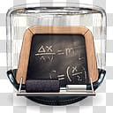 Sphere   , brown framed chalkboard icon transparent background PNG clipart