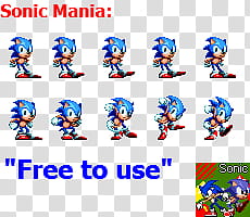 Classic Sonic Esperando Sprite Sonic Mania, Sonic the hedgehog illustration transparent background PNG clipart