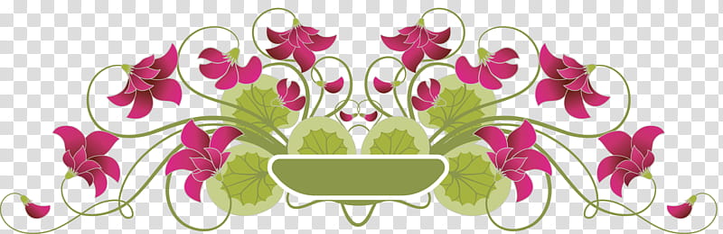 flower border flower, Flower Background, Pink, Green, Magenta, Plant, Sticker, Visual Arts transparent background PNG clipart