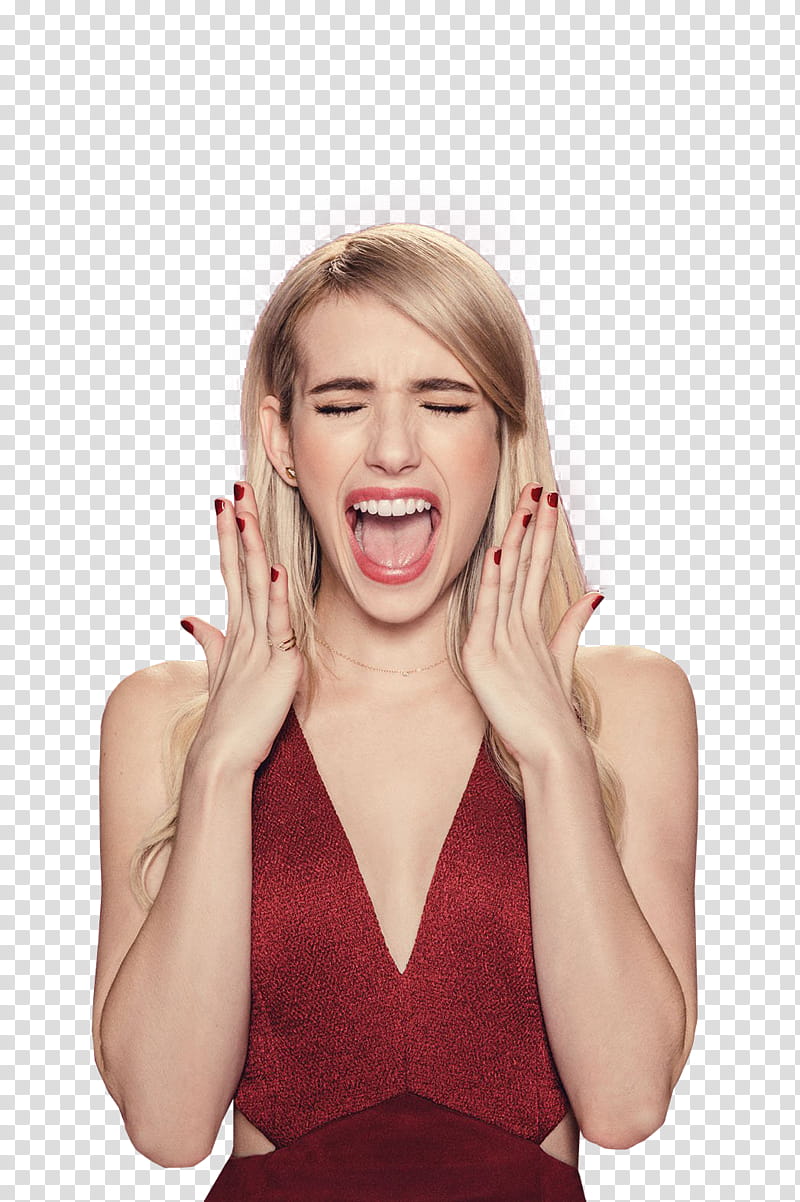 Scream Queens, Chanel Oberling screaming transparent background PNG clipart