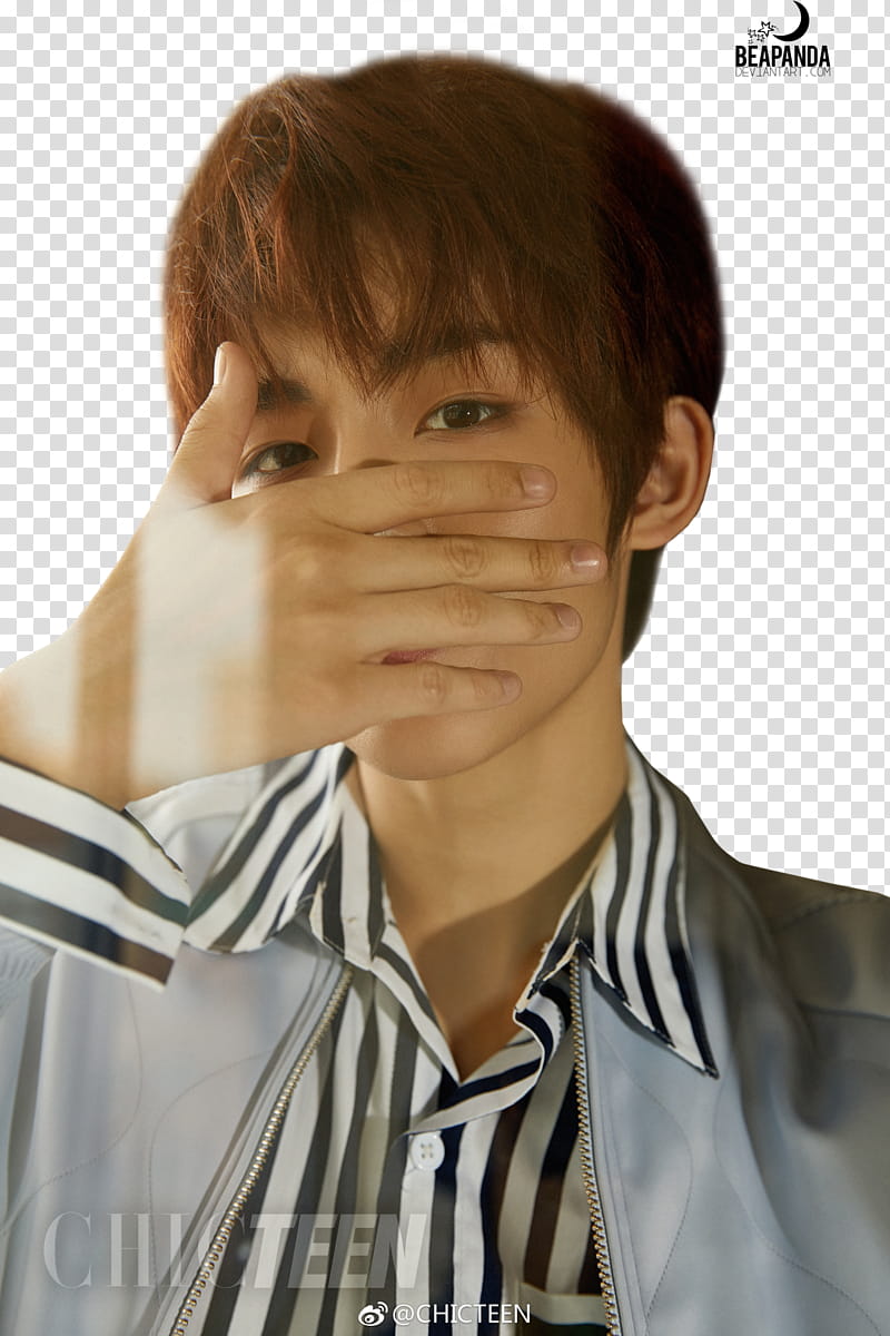 Winwin NCT, man wearing gray zip-up jacket covering his mouth transparent background PNG clipart