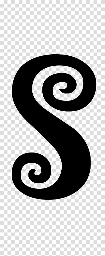 font spiral line black-and-white number, Blackandwhite, Symbol transparent background PNG clipart