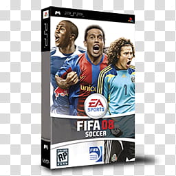 PSP Games Boxed  , FIFA Soccer  transparent background PNG clipart