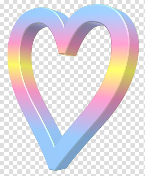 RNDOM, heart-shaped pink and blue transparent background PNG clipart