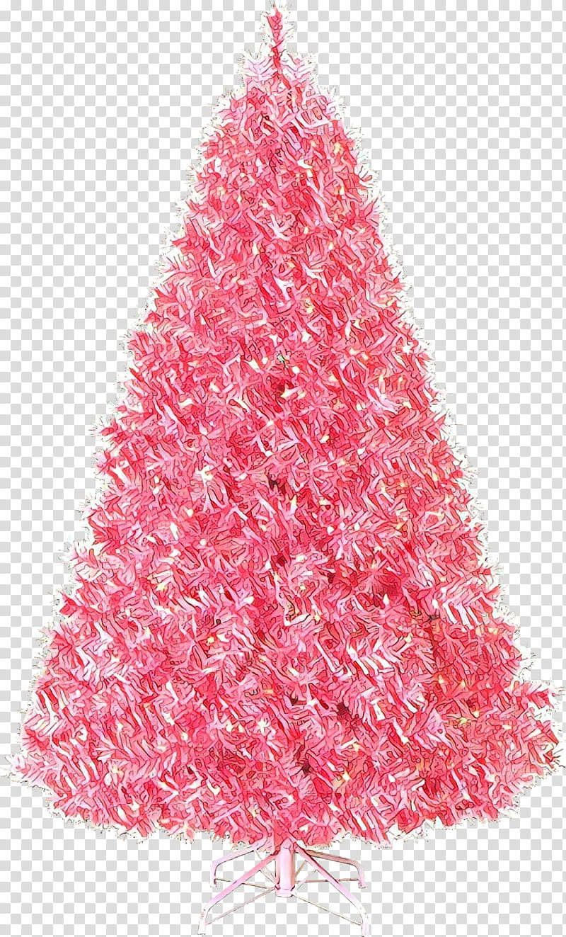Family Tree Design, Cartoon, Christmas Tree, Christmas Ornament, Spruce, Christmas Day, Fir, Pink M transparent background PNG clipart