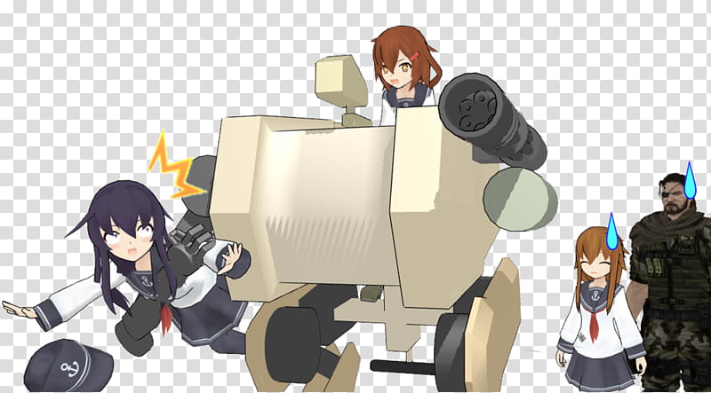 MMD Ikazuchi play with D-Walker transparent background PNG clipart