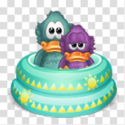 two purple and blue ducks in above ground pool art transparent background PNG clipart