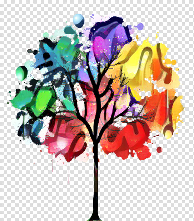 Watercolor Flower, Tree, Paint, Pixers, Plant, Watercolor Paint, Branch, Plant Stem transparent background PNG clipart