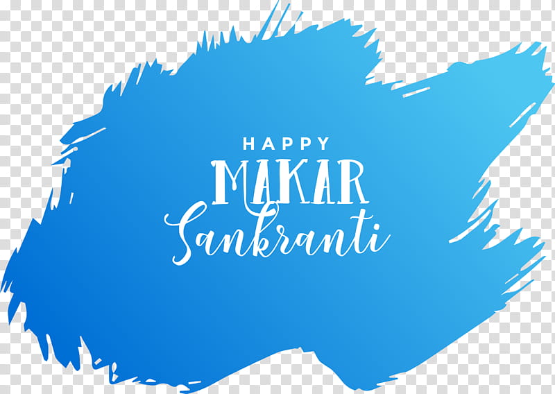 Happy Makar Sankranti Hinduism Harvest festival, Magha Mela, Maghi, Bhogi, Text, Blue, Logo, Electric Blue transparent background PNG clipart