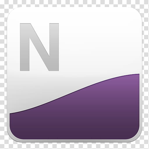 Microsoft Office Dock Icons, Onenote, white and purple logo transparent background PNG clipart