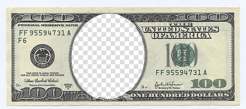  US dollar banknote transparent background PNG clipart