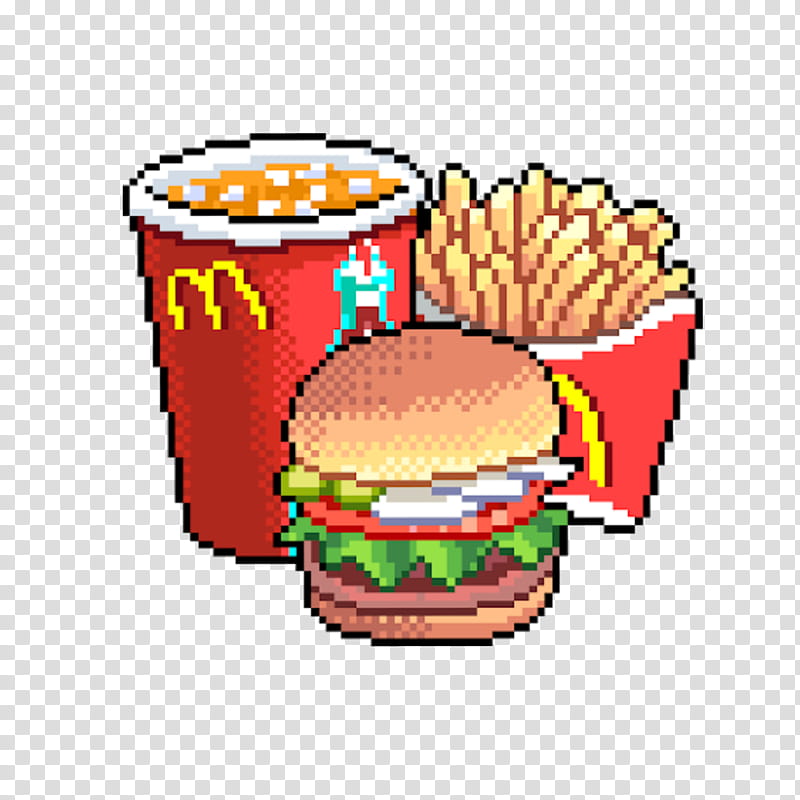 Kawaii Pixel Art Food Hamburger Pixelation Drawing Cuteness Fast Food Junk Food Transparent Background Png Clipart Hiclipart