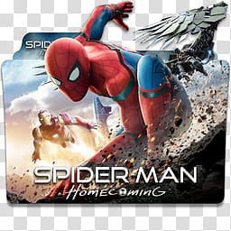 Spider Man Homecoming  Folder Icon Pack, Spider Man Homecoming v logo x transparent background PNG clipart