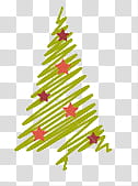 Christmas tree , green with star Christmas tree drawing transparent background PNG clipart