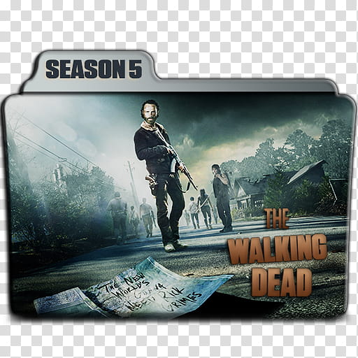 The Walking Dead folder icons Season B, TWD S B transparent background PNG clipart