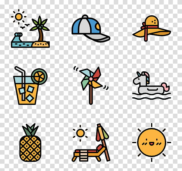 Beach, , Drawing, User Interface, Computer Icons, Web Design, Cartoon, Yellow transparent background PNG clipart