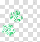 Decorations for shop, two green butterfly illustration transparent background PNG clipart