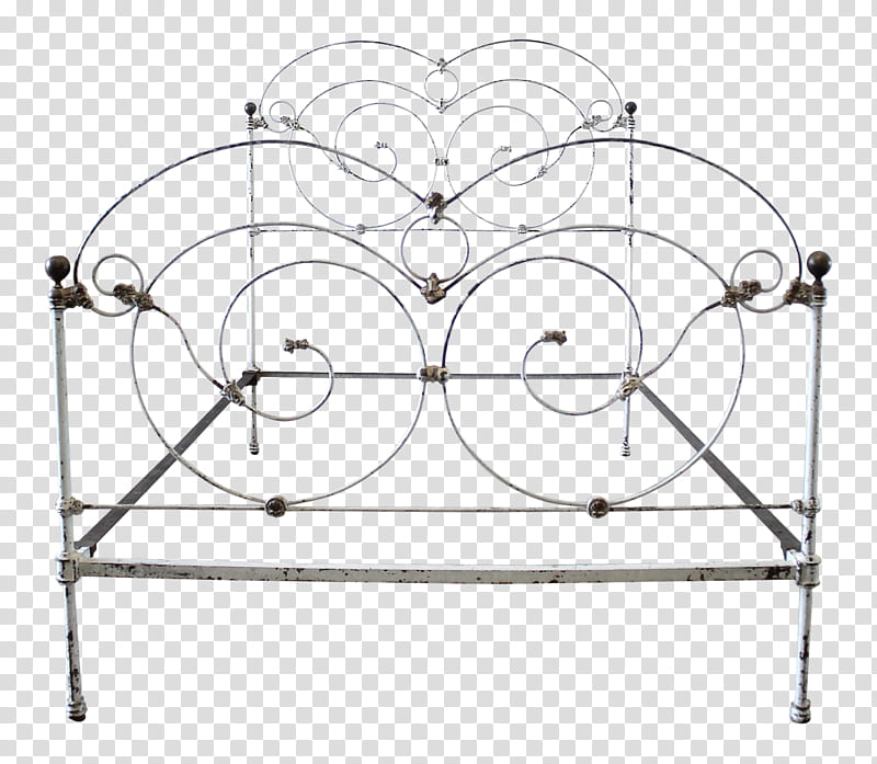 Paint Frame Iron Bed Frame Headboard Cast Iron Wrought Iron