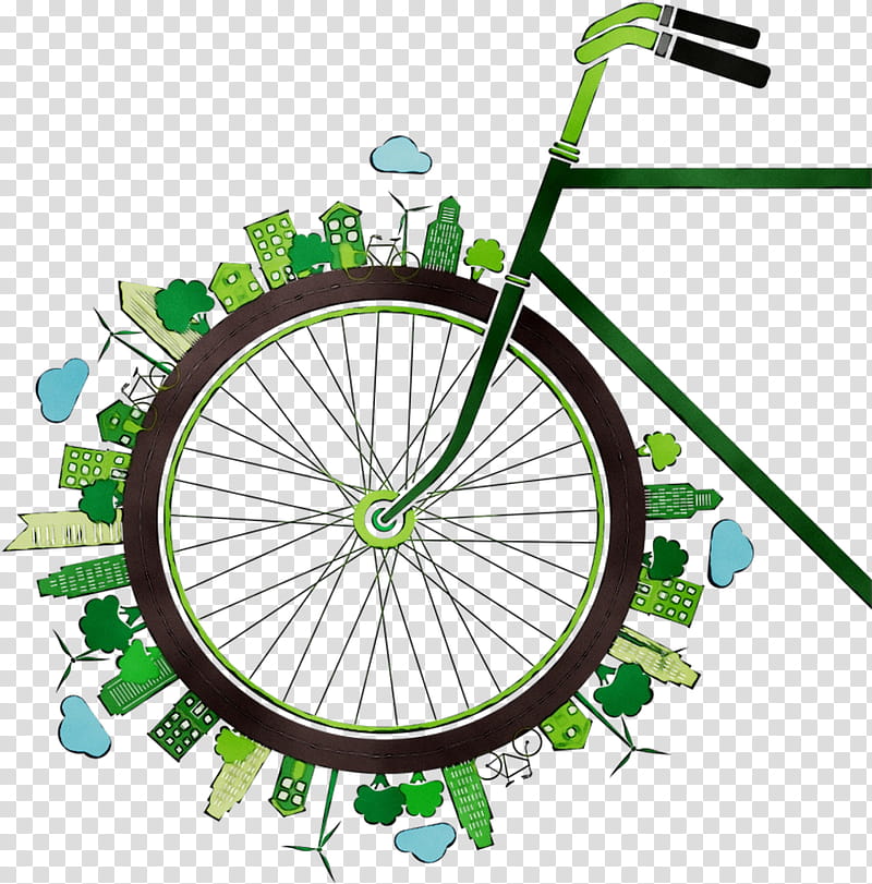 Green Background Frame, Bicycle Wheels, Bicycle Frames, Bicycle Tires, Road Bicycle, Hybrid Bicycle, Spoke, Motor Vehicle Tires transparent background PNG clipart
