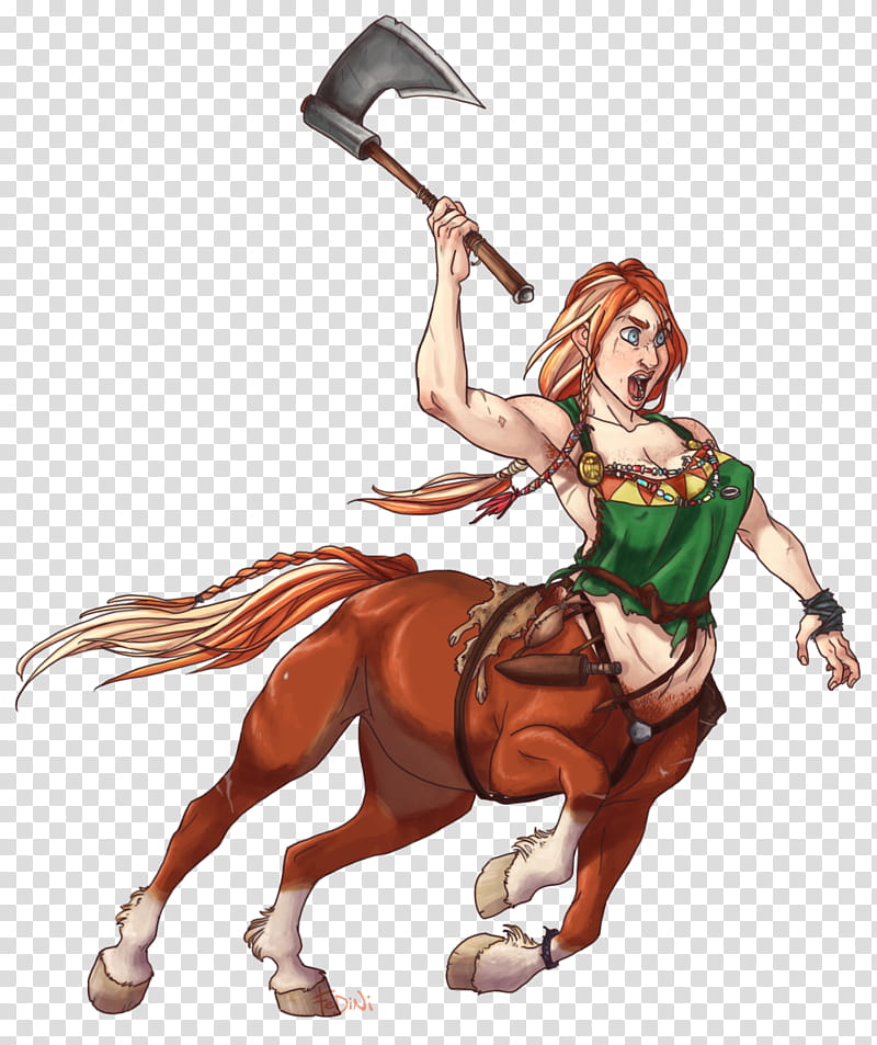 Centaur, centaur holding axe transparent background PNG clipart