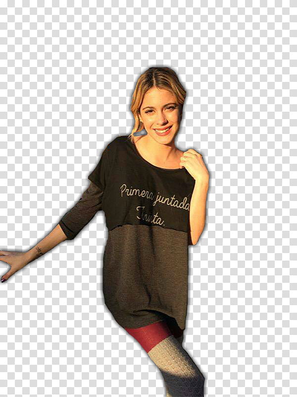 Tini stoessel con sus remeras transparent background PNG clipart