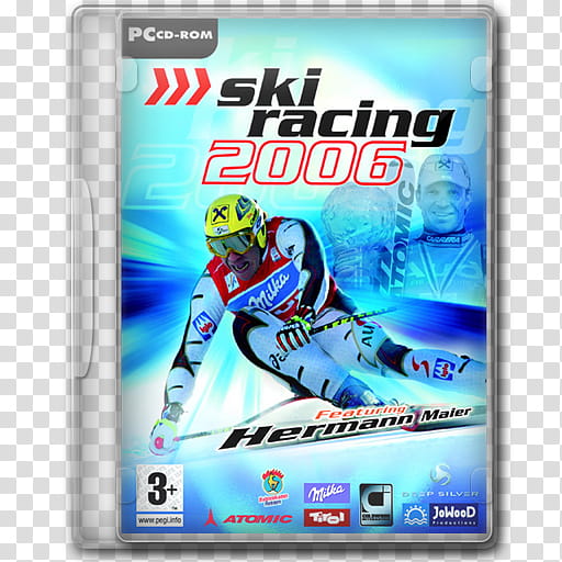 Game Icons , Ski-Racing-,  Ski Racing PC CD-ROM case transparent background PNG clipart