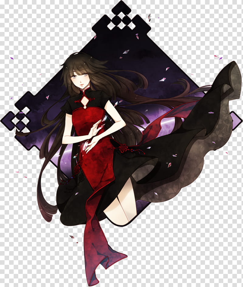 SS: Midnight Mirror, black-haired girl anime character illustration transparent background PNG clipart