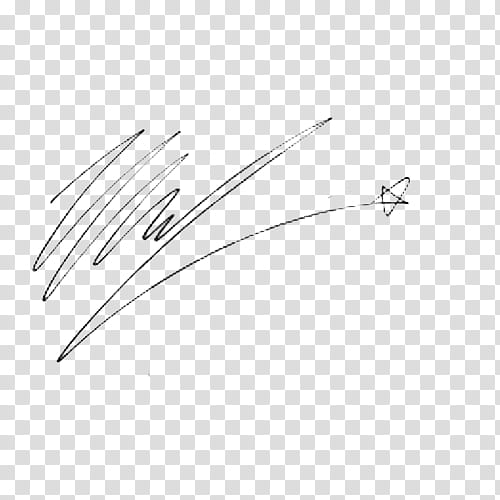 EXO Signature, black line transparent background PNG clipart