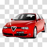 Cars icons, car, red Alfa Romeo coupe transparent background PNG clipart