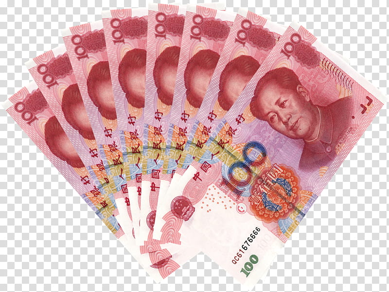 Bank, Money, Renminbi, Banknote, Red, Drawing, Wallet, Hand transparent background PNG clipart