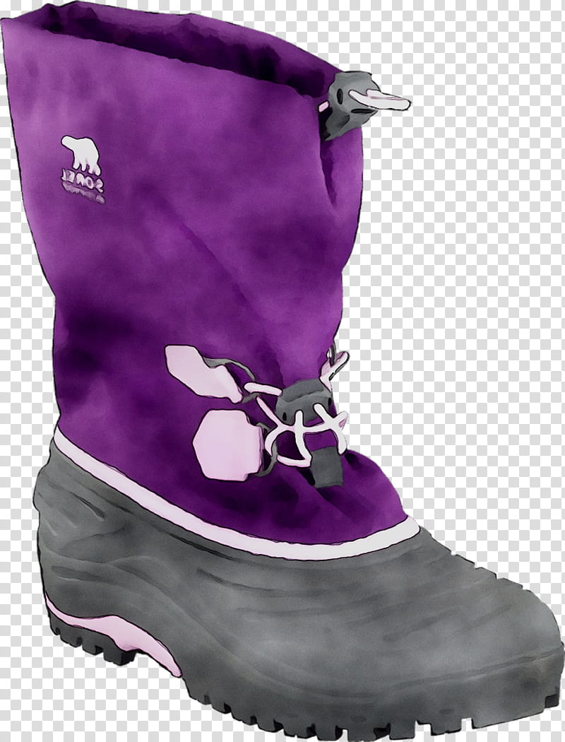 Snow, Snow Boot, Shoe, Purple, Footwear, Violet, Lilac, Magenta transparent background PNG clipart