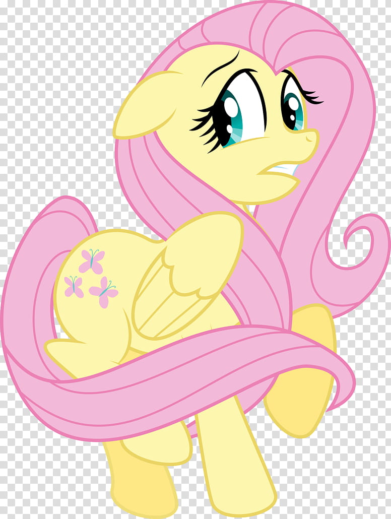 Fluttershy is afraid, Fluttershy My Little Pony transparent background PNG clipart