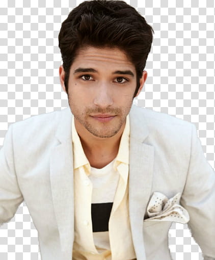 Tyler Posey , man wearing gray blazer transparent background PNG clipart