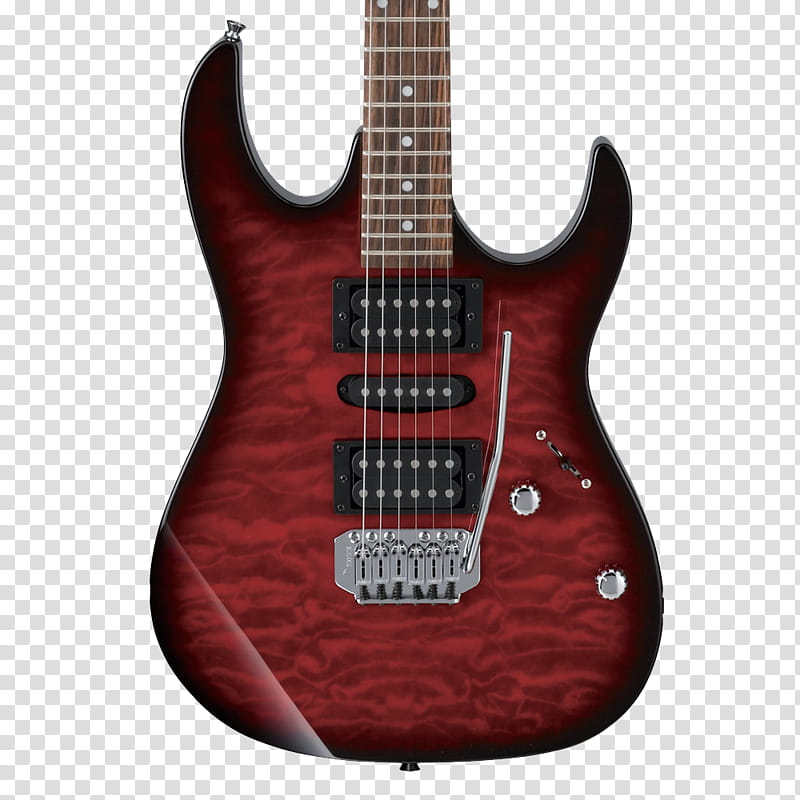 Guitar, Ibanez Grx70qa, Electric Guitar, Solid Body, Ibanez Rg450dx, Pickup, Quilt Maple, Ibanez S Series transparent background PNG clipart
