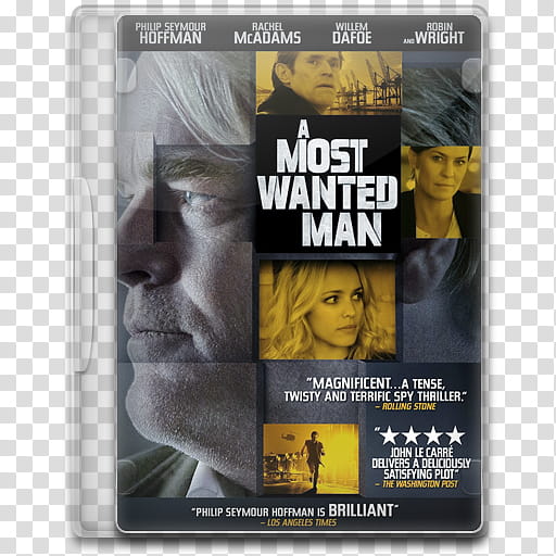 Movie Icon Mega , A Most Wanted Man, A Most Wanted Man DVD case transparent background PNG clipart