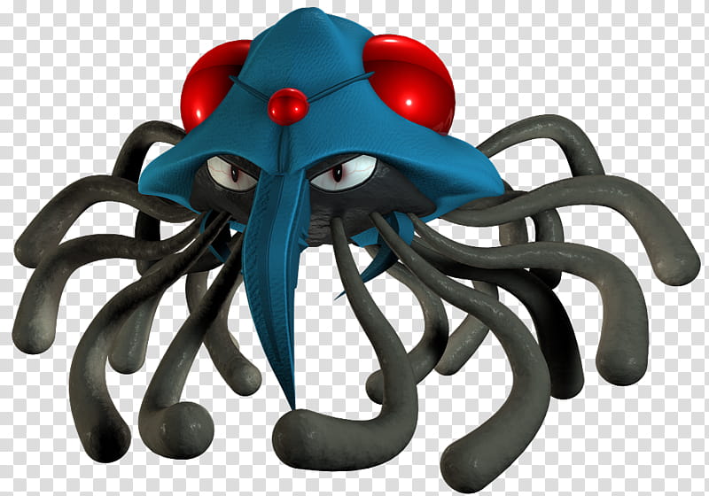 Tentacruel D Model Pokemon, gray and blue octopus character ...