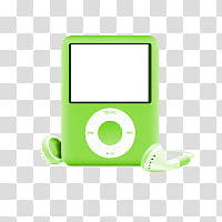 MP s, green portable MP player transparent background PNG clipart