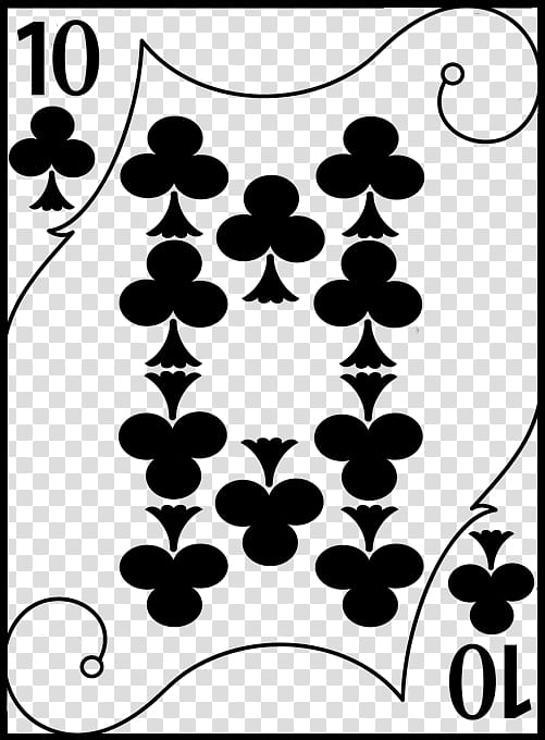 of clubs playing card art transparent background PNG clipart