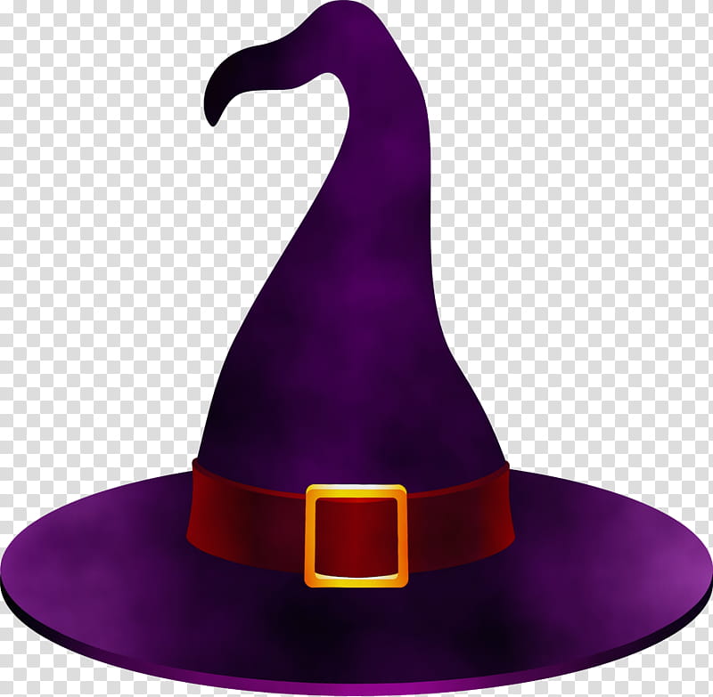 witch hat purple violet hat clothing, Watercolor, Paint, Wet Ink, Costume Hat, Costume Accessory, Headgear, Fashion Accessory transparent background PNG clipart