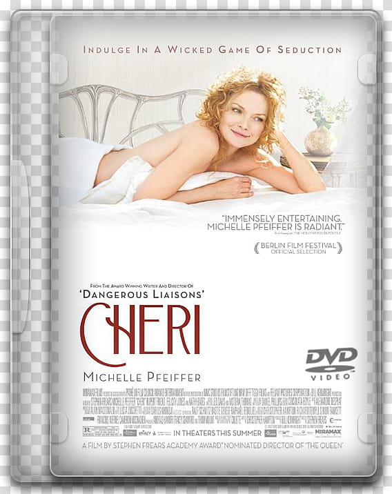 DVD movies icon, Cheri, Cheri DVD case transparent background PNG clipart