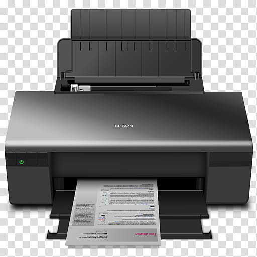 Epson D psd ico icns, black Epson printer transparent background PNG clipart